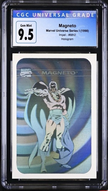 1990 Impel Marvel Universe Series I Magneto Hologramm MH2 CGC 10 Gem Mint