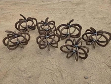 Horseshoe pumpkins Indoor Outdoor Decorations great for the holidays 4pack