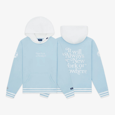 RARE New York or Nowhere x New Era x Yankees Motto Hoodie Light Blue M (READ)1