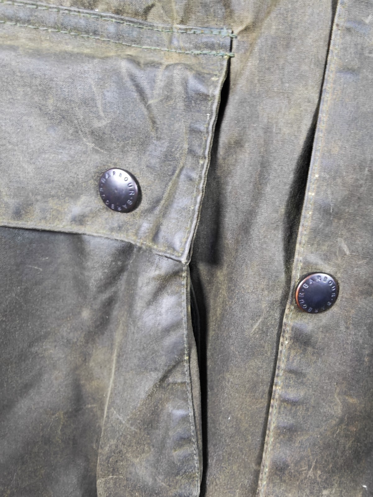 Vintage 1991 Barbour Northumbria Waxed Cotton Jacket Sage Green C40 Large image 10