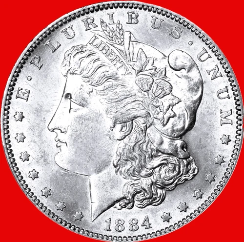 1884 S Morgan Dollar    BU