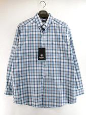 Ariat Pro Shirt Mens Large Blue Plaid Short Sleeve Norbert Performance New