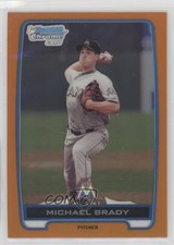 2012 Bowman Chrome Prospects Orange Refractor 24/25 Michael Brady #BCP36 3q5