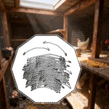 200 Pieces Feeding Trough Hooks for Chicken Cages for Breeding Equipment