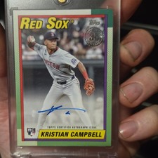 Topps 2025 Update 1990 Autographs Kristian Campbell Rookie Auto Red Sox #90AU-KC