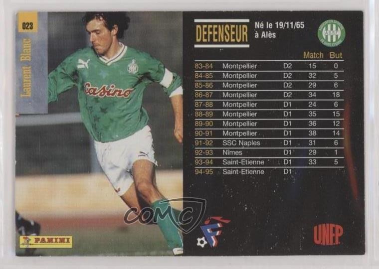 Carte N° 66 Jérôme FOULON Défenseur Official Football Cards 1994 Panini