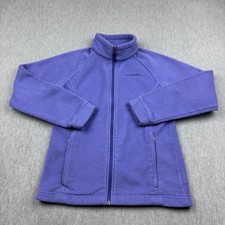 Columbia Jacket Girls Large 14/16 Blue Benton Springs Fleece Full Zip Kids