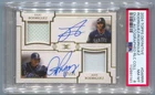 2024 Topps Definitive Julio Rodriguez Alex Rodriguez Dual Jersey Auto #/35 PSA 8