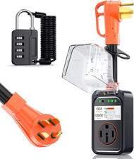 RV Surge Protector 50 Amp Waterproof, Upgraded 12000 Joules RV Power Protector