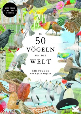 In 50 Vögeln um die Welt | Mike Unwin | Ein 1000-Teile-Puzzle | Spiel | 1000 S.
