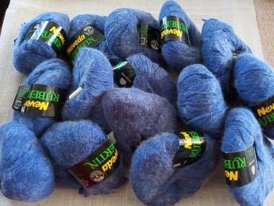 Lot de 15 petites Pelotes 20g "Neveda Rubertin" (Laine + Angora) - Neuves - Photo 1/4