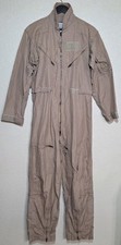 Military Flyers Coveralls Size 42R CWU-27/P Flight Suit Desert Tan