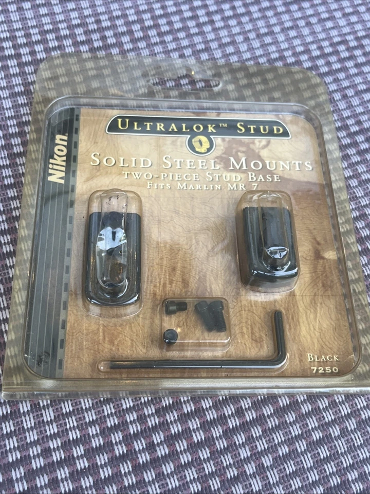 SOPORTES NIKON ULTRALOK STUD ACERO SÓLIDO SE ADAPTA A MARLIN MR7 NEGRO 7250 Foto 4 de 4