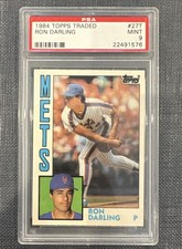 1984 Topps Traded #27T Ron Darling PSA 9 