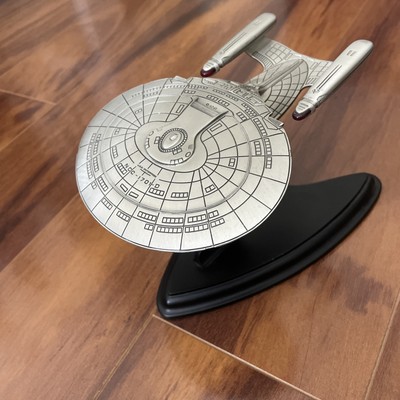 1991 Franklin Mint Star Trek TNG USS Enterprise Paramount Pictures Pewter