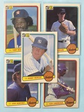 1983 Donruss Baseball Lot (5) Cards #108, 236, 261 Bobby Murcer, 293 & 360