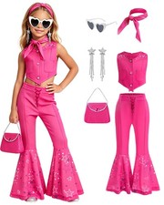 Kids Girls Western Cowgirl Costume 130cm 6-7T Size Halloween Kids Western