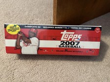 Topps 2007 Baseball Complete Set FACTORY SEALED Series 1&2 W/5 ROOKIE 661 Cards
