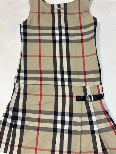 10 Years Authentic BURBERRY Girl Iconic Dress Nova Check Classic Outfit Children - Picture 2 of 10