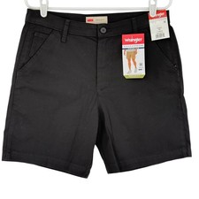 Wrangler Men's Five Star Premium Stretch Regular Fit Black Shorts Size 32x7 NWT