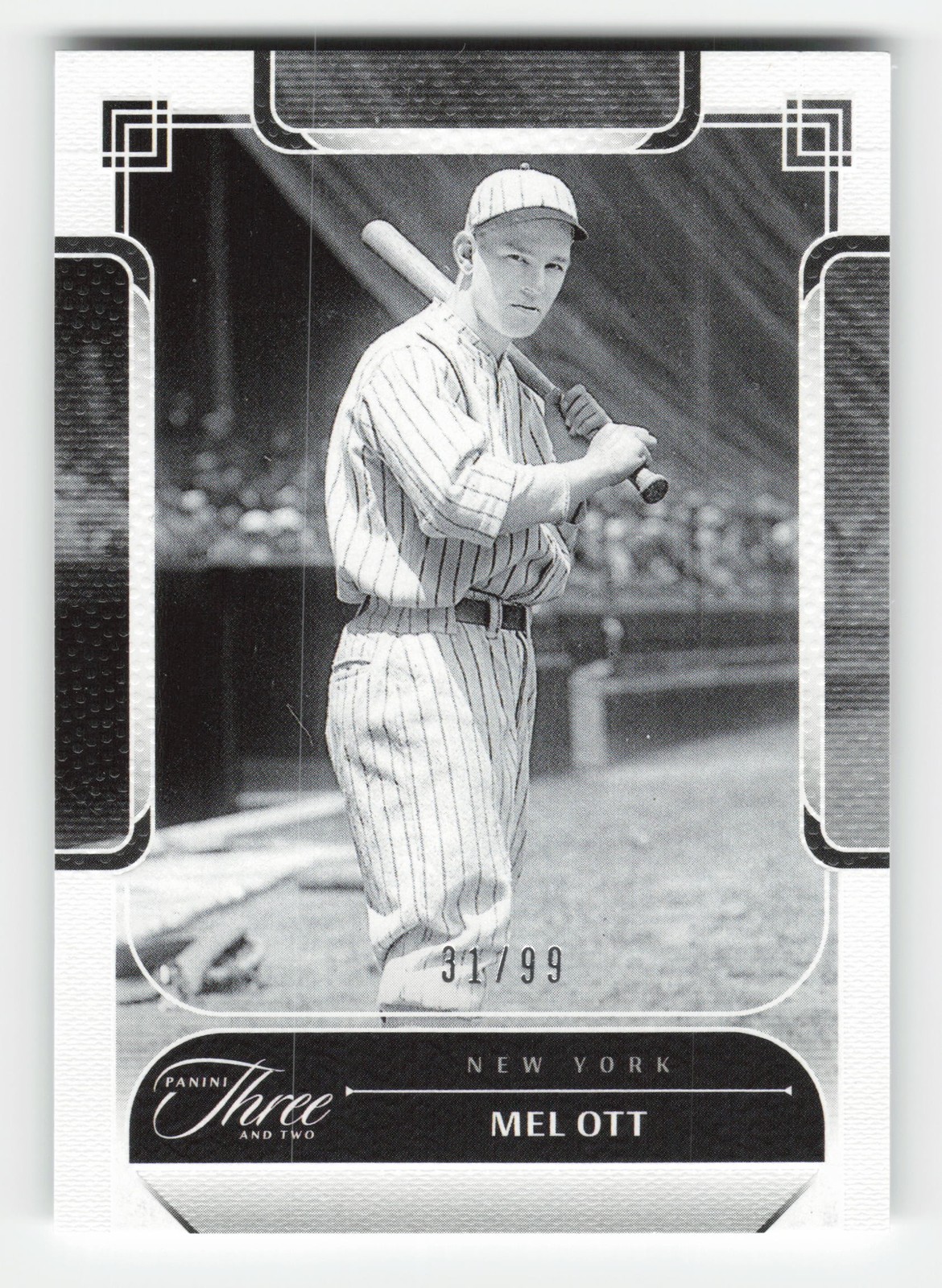 2024 Panini Three and Two #86 Mel Ott #/99