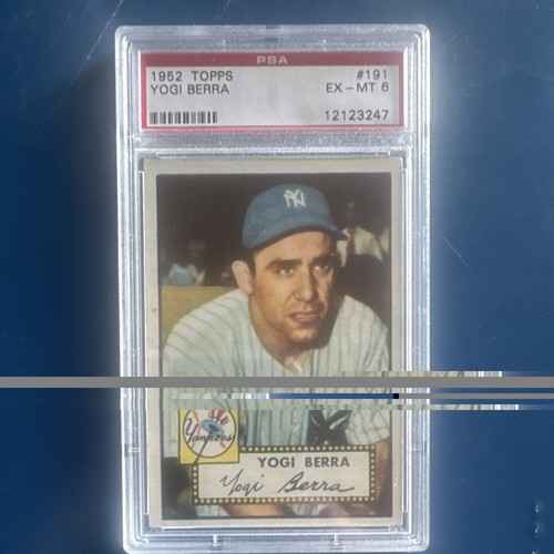 Topps 1952 Topps Yogi Berra #191 PSA 6 EX-MT New York Yankees MLB Card