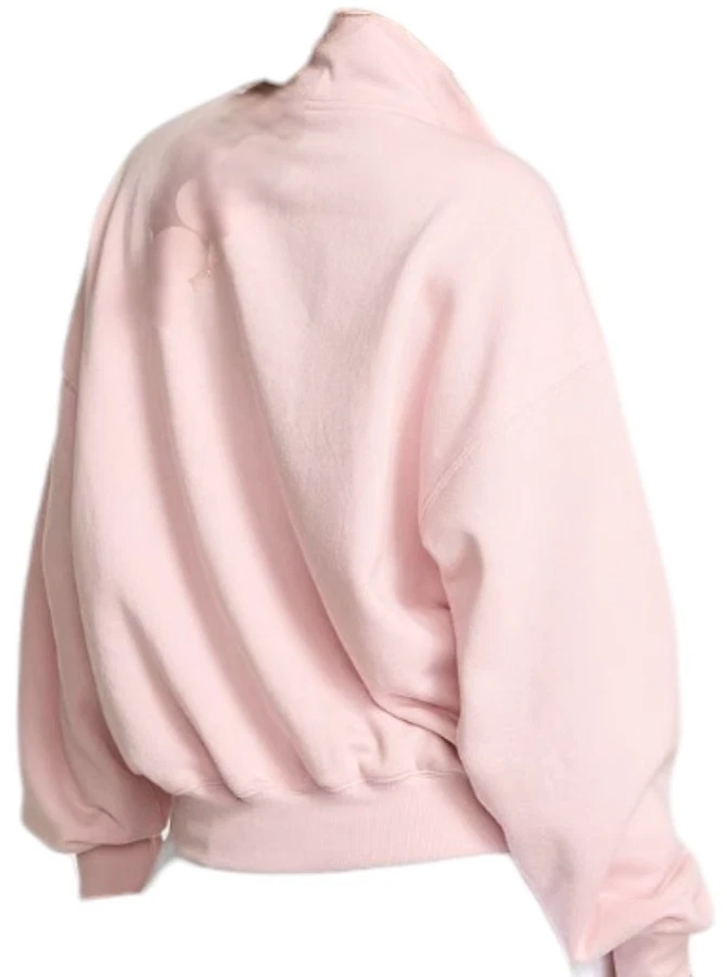 VS PINK Ivy Fleece Quarter-Zip Sweatshirt in Pink Lollipop - Sizes M, L, XL - Image 2 of 2