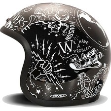 Casco moto DMD vintage standard viso aperto strano