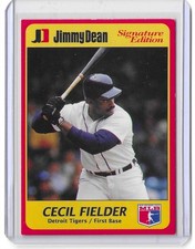 Cecil Fielder 1991 Jimmy Dean Signature Edition #21 - MLB Detroit Tigers