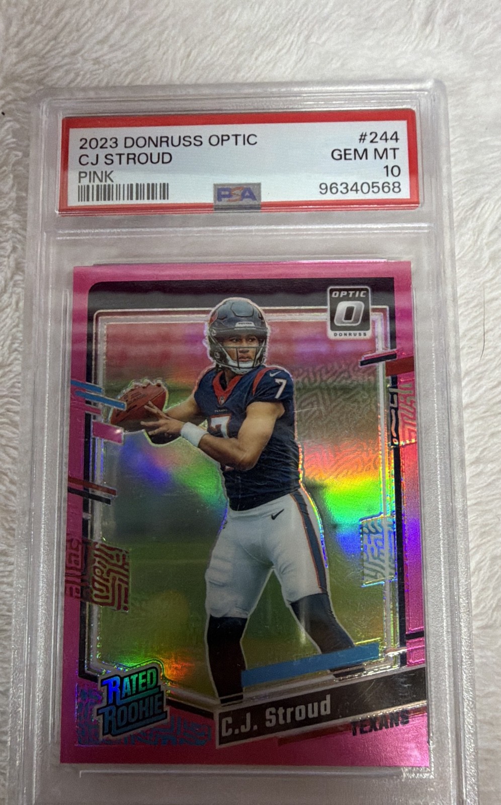 CJ Stroud Panini Donruss Optic #244 Pink