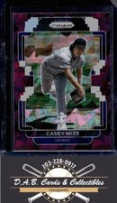 2022 Panini Prizm #80 Casey Mize Burgundy Cracked Ice #/25 Detroit Tigers R03