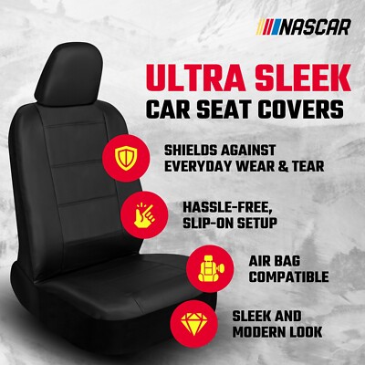 NASCAR Car Seat Covers, Black Leather And Mesh Seat Ghana