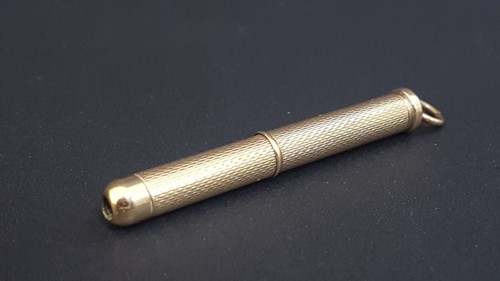 Excellent Quality 1977 Sheff HM 9ct All Solid 9ct Gold Cigar Piercer Fob 6.9g - Picture 2 of 16