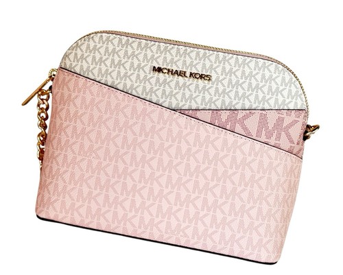 MICHAEL KORS JET SET TRAVEL DOME SHOULDER CROSSBODY BAG COLORBLOCK MK PINK MULTI - Picture 14 of 14