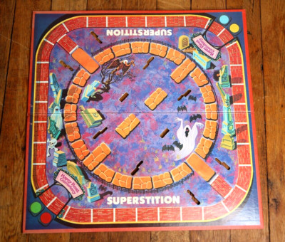 Vintage Halloween Graveyard Board Game Milton Bradley 1977 BOARD ONLY toy