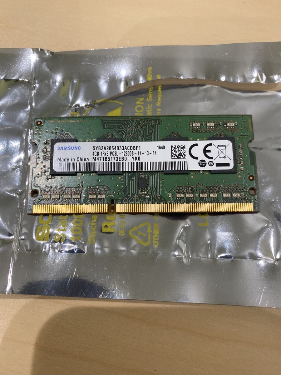 Samsung 4GB 1Rx8 DDR3 PC3L-12800S 204PIN SO-DIMM Laptop RAM 4G | eBay