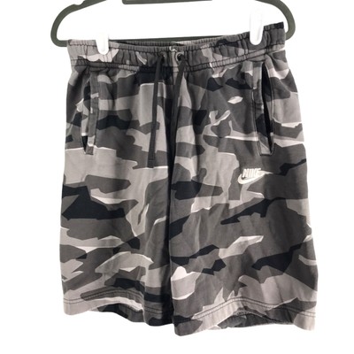 nike fleece camo shorts