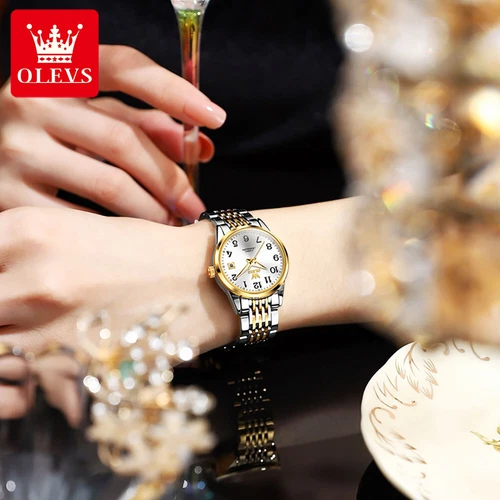 OLEVS Automatic Mechanical Watch Calendar Waterproof Women's Wristwatches - Picture 13 of 20