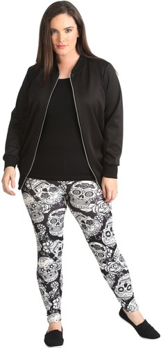 Stampa Fab leggings novità pantaloni elasticizzati ragazza taglia taglie forti - Foto 7 di 12