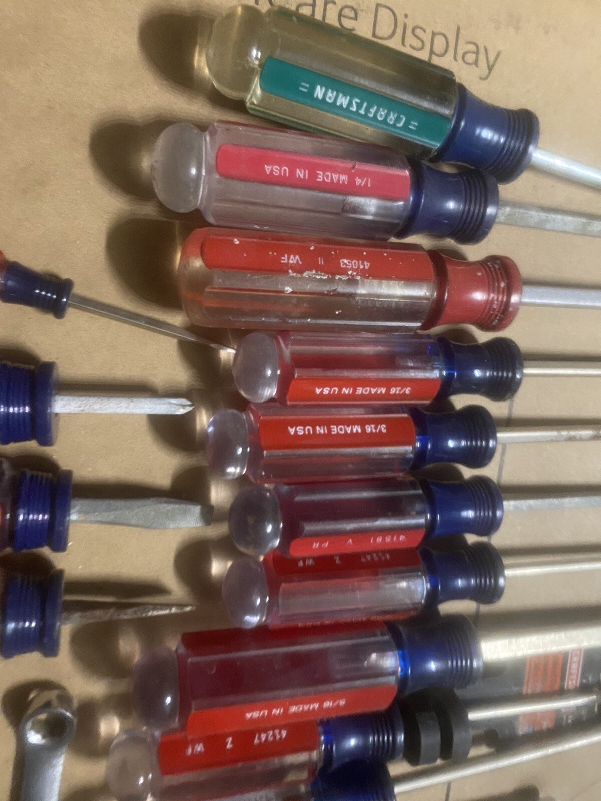 Huge Vintage Screwdriver USA Made Craftsman Tools Lot Screwdrivers