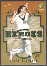 2008-09 SELECT CRICKET AUSTRALIA [PAST HEROES] CHASE CARD - PH4 Terry ALDERMAN