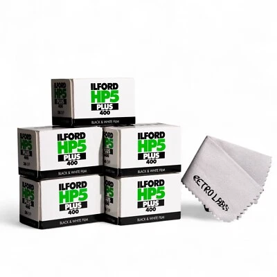 Ilford HP5 PLUS 400 Black and White 35mm Film (36 Exposures, 5-Pack)