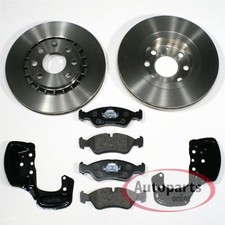Für Opel Calibra A - Bremsscheiben Bremsen Bremsbeläge 2 Spritzbleche für vorne*