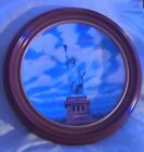 Statue of Liberty Michael Hagel Fine China 24k Wood Frame Collector