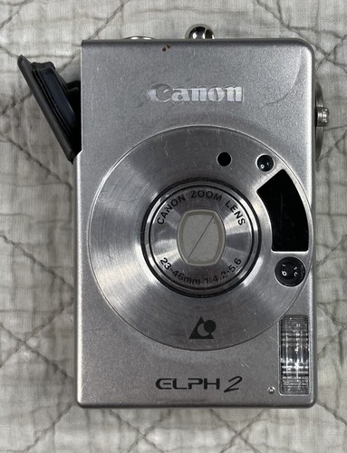 Canon Elph 2 / Ixus II Silver Portable 23-64mm APS Film Digital Camera UNTESTED - Picture 9 of 9