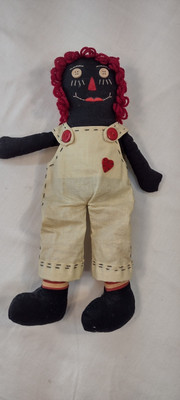 African American Raggedy Andy Cloth Doll 13''