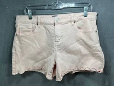 Soho Shorts Womens 12 Pink Chino Button Zip Pocketed Belted Ladies.