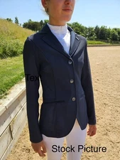 New Horseware Ladies AA Motion Lite Show Jacket Large Navy With Tags Mesh
