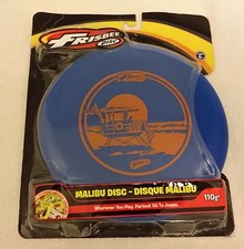 Wham-o Frisbee Malibu Disc In Package 110g Blue 9 inch NOS 51087 Beach Picnic