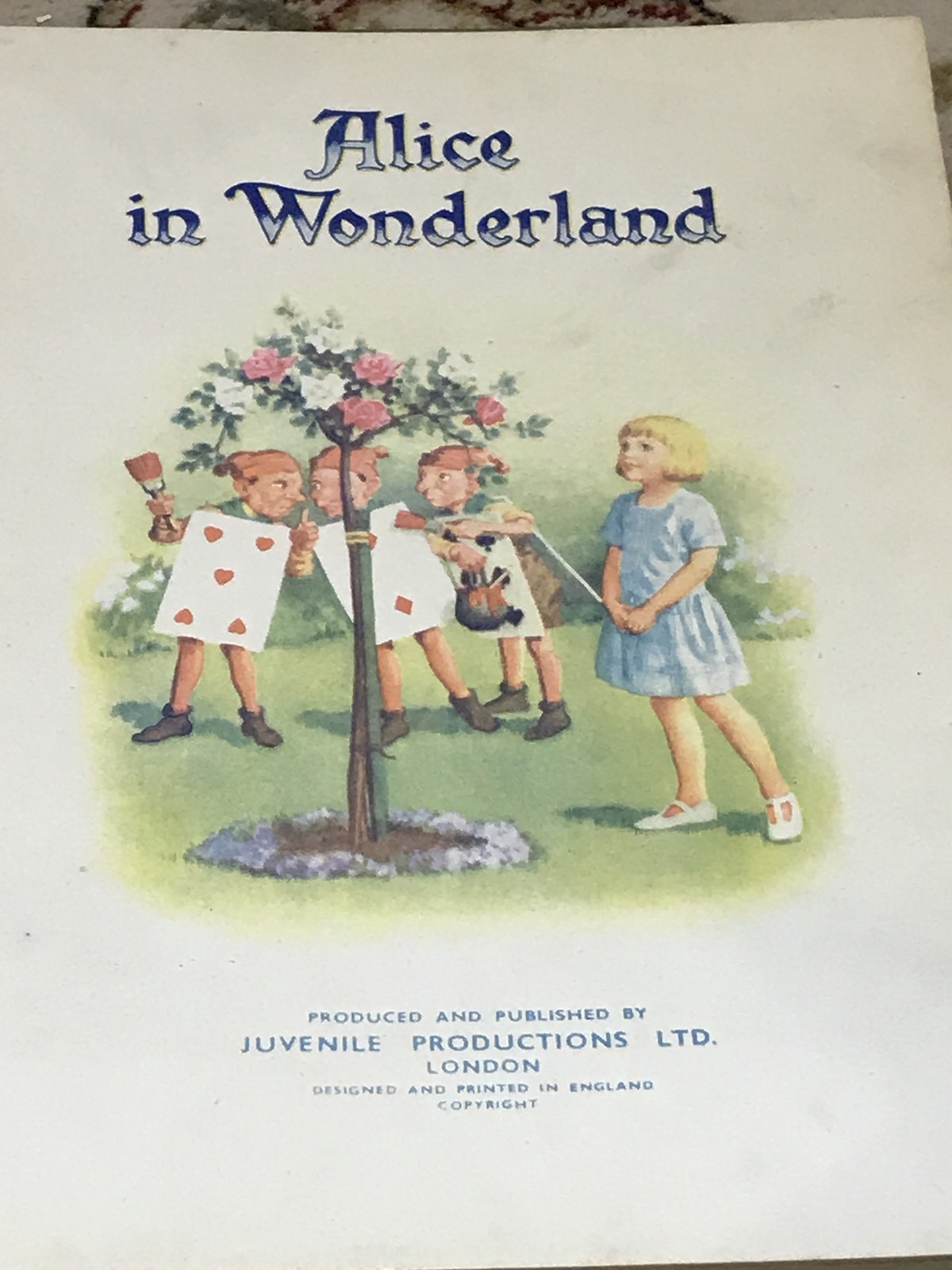 VINTAGE 1930's ALICE IN WONDERLAND COLOUR ILLUSTRATED (BY A.A. NASH?) 4